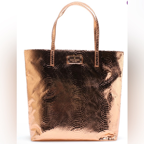 Kate Spade Rose Gold Tote -Brand New With Tags still in plastic
